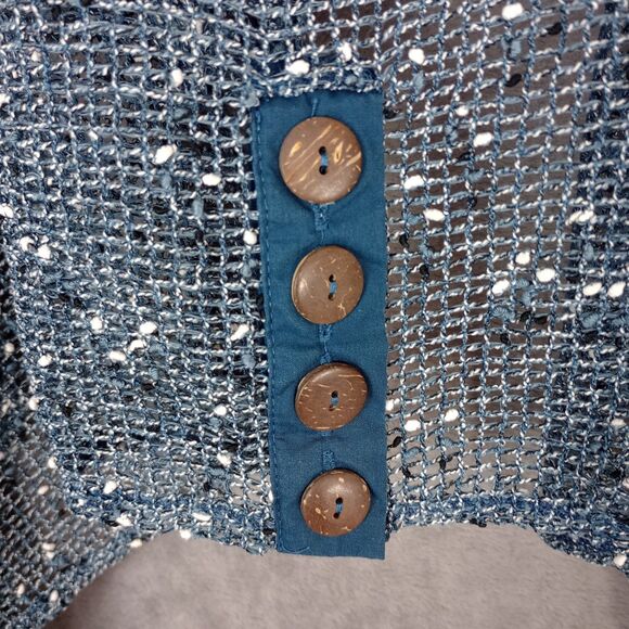 Katie Todd‎ Vest Minimalist Coastal Grandma Boho Cottage Beach Earthy Net O/S - Picture 5 of 8